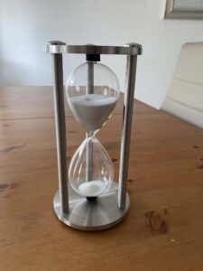 Edelstahl Metall Sanduhr